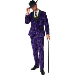SuitMeister Pimp Faux Fur Purple - Men's