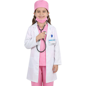 Kids Pink Doctor Costume Set
