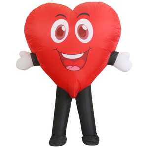 Inflatable Smiling Heart Adult Costume