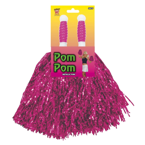 Pink pom poms