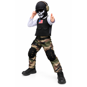 Boys Skeleton Soldier Costume
