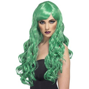 Long Green Wig