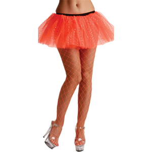 Orange Diamond Tights