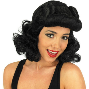 40's Pin Up Wig - Black