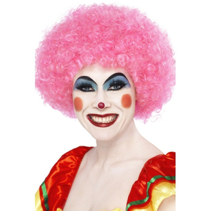 Crazy Clown Wig - Pink