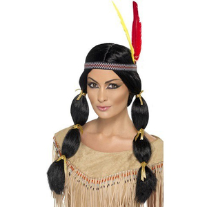 Pigtail Indian Princess Wig