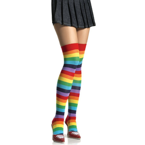 Rainbow Thigh Highs