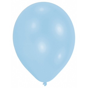 Pearl Powder Blue Balloons 9" - 10 Pack