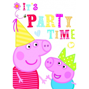 Peppa Pig Invite Cards - 6 Pack