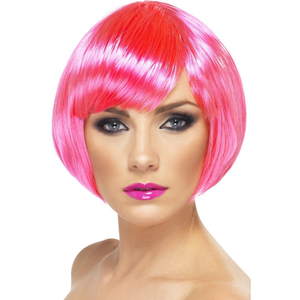 Neon Pink Babe Wig