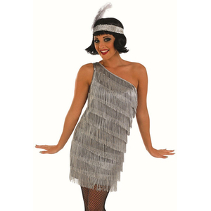 Plus Size Silver flapper