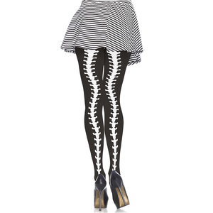 Opaque Pantyhose With Spine Column Backseam