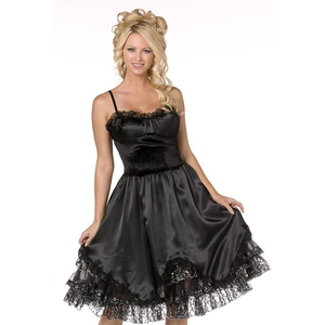 Knee Length Black Slip