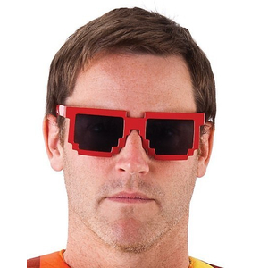 Red Pixel Glasses