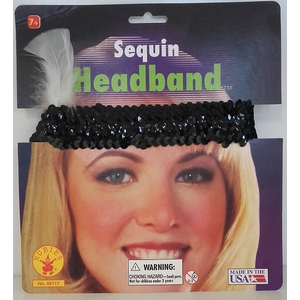 Sequin Headband - Black