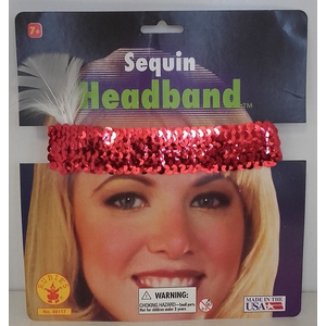 Sequin Headband - Red