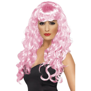 pink wig