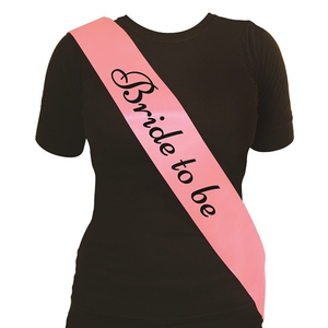 Bride to be sash