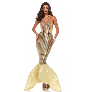 Golden Glimmer Mermaid Costume