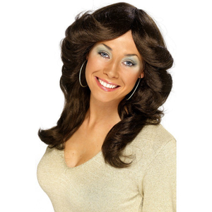 70's flick wig - brown