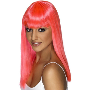 Glamourama Wig -  Neon Pink