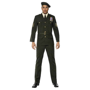Wartime Officer Mens Costume