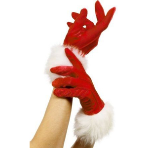 ladies santa gloves